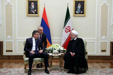 رییس جمهور در دیدار نخست وزیر ارمنستان